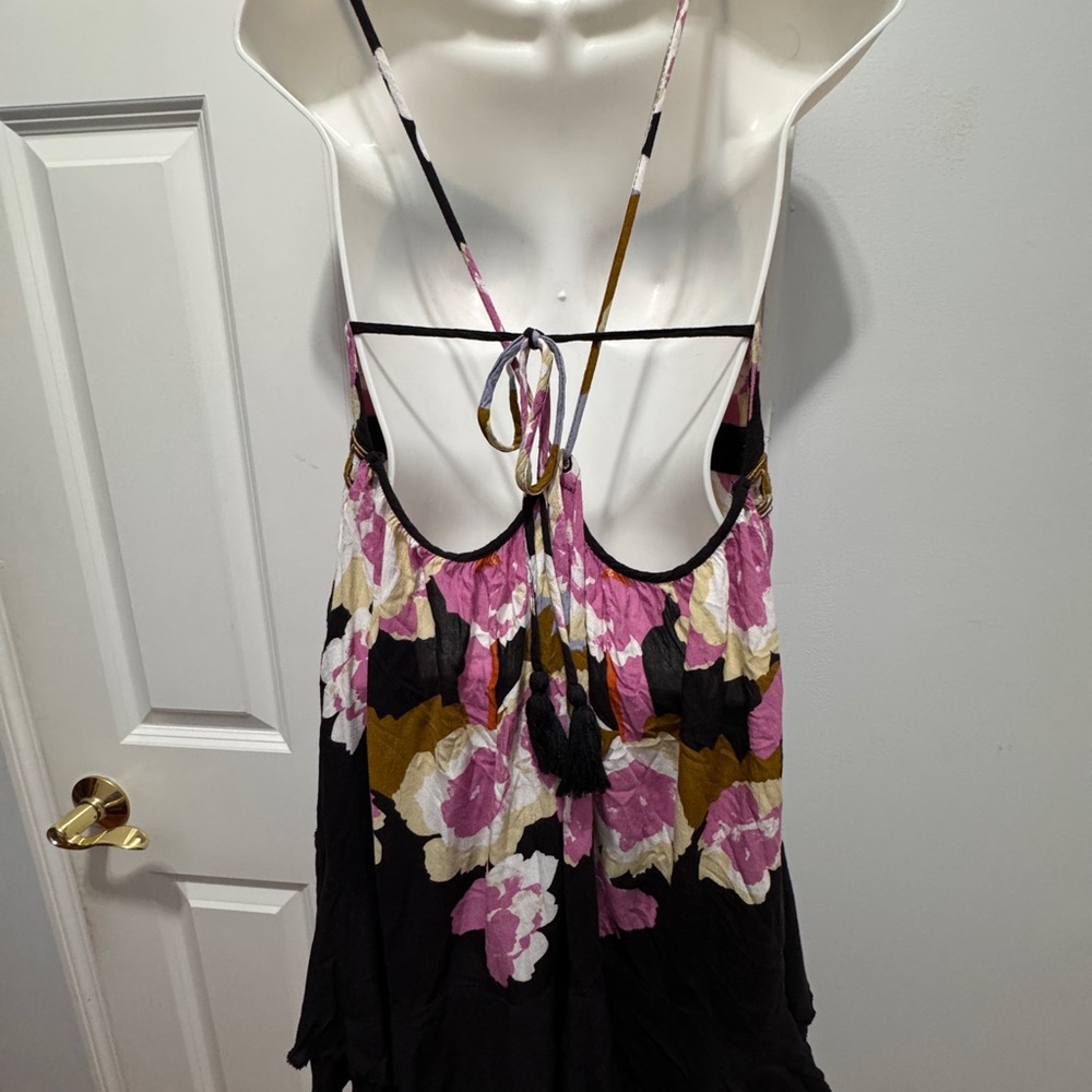 Free People Black and Pink Backless sweet Lucy slip Sundress - Picture 10 of 11